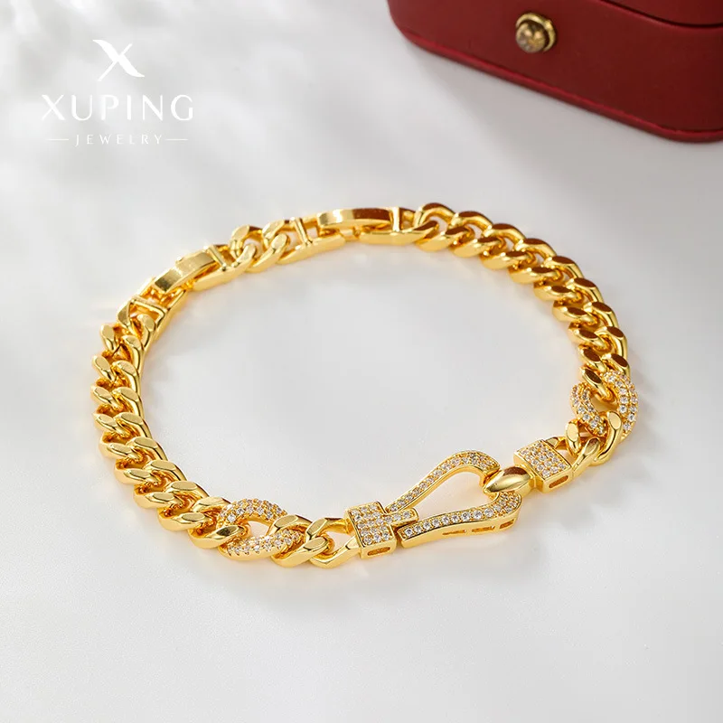 

Luxury 24K 9999 Pure Gold real gold Women's Fashion Simple Atmospheric Cuban Bracelet