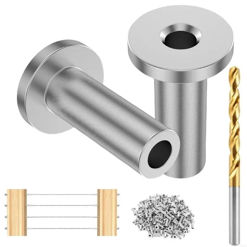  Steel Cable Protector Sleeves Protective Cable Sleeves set for Secure Railings