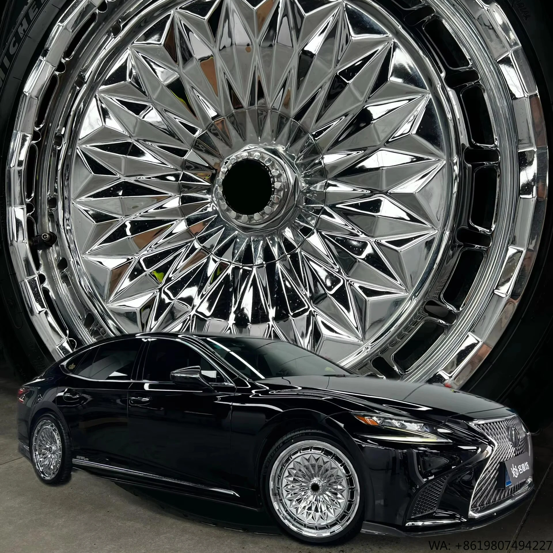 

LSGZL15 20-inch High Quality Hot Chrome Aluminum Alloy Forging Wheels for with 5x112 5x108 PCD
