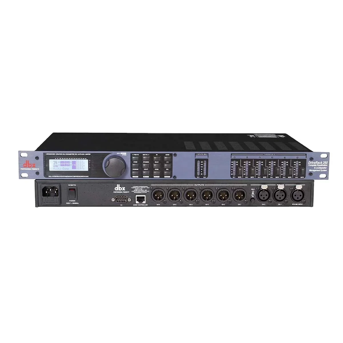 Wholesale good quality dbx DriveRack 260 2 x 6 Signal Processor for 2 x 6 Loudspeaker Management System with Display