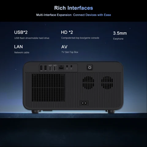 Проектор FlixTone E900 Ultra 3500 ANSI  для дома