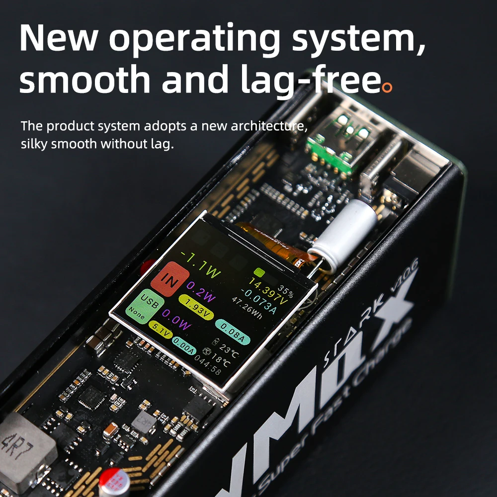 286W 40000mah Power Bank Adjustable DC150W Aluminum Shell Punk HD Intelligent Large Screen 21700 With Fan Fast Two Way Charging