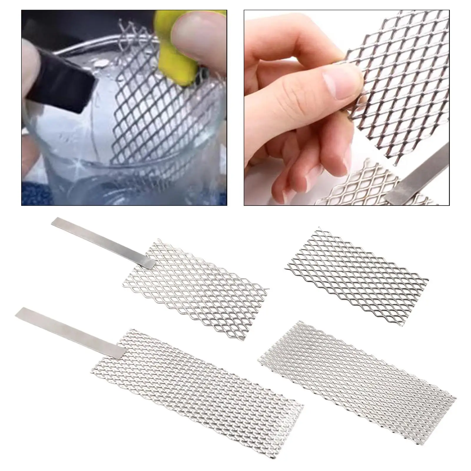 Titanium Mesh Anode Platinum Coated for Jewelry Plating Tool Electrolysis Cathode Rhodium Palladium Metalworking Equipment