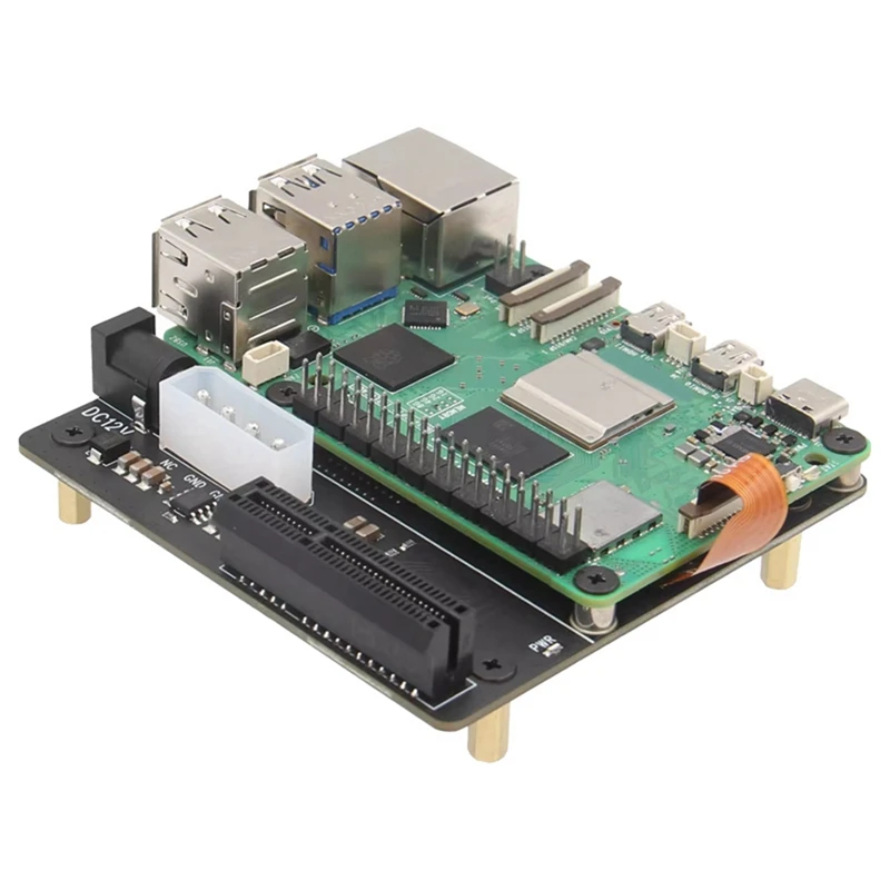 X1010 لوح تمديد PCIe FFC موصل إلى لوحة توسيع فتحة PCIe X4 القياسية لـ 5 EU PLUG-TCES #4