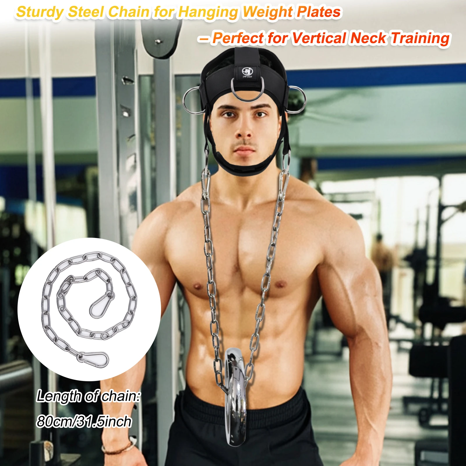 Neck Training Harness with Pulley System! πͺπ§ 6