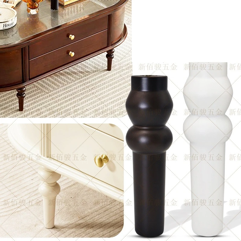 4pcs Solid Wood Furniture Foot Retro Nordic TV Cabinet Legs Coffee Table Feet Dining Side Cabinet Table Legs
