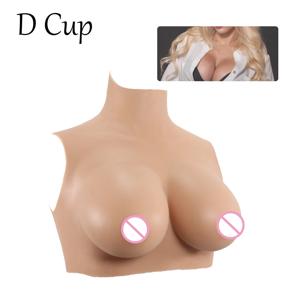 

Real Crossdresser Fake Breast Plate Silicone Artificial Boob for Drag Queen Sissy Pussy Shemale Transgender Men's Cosplay Costum