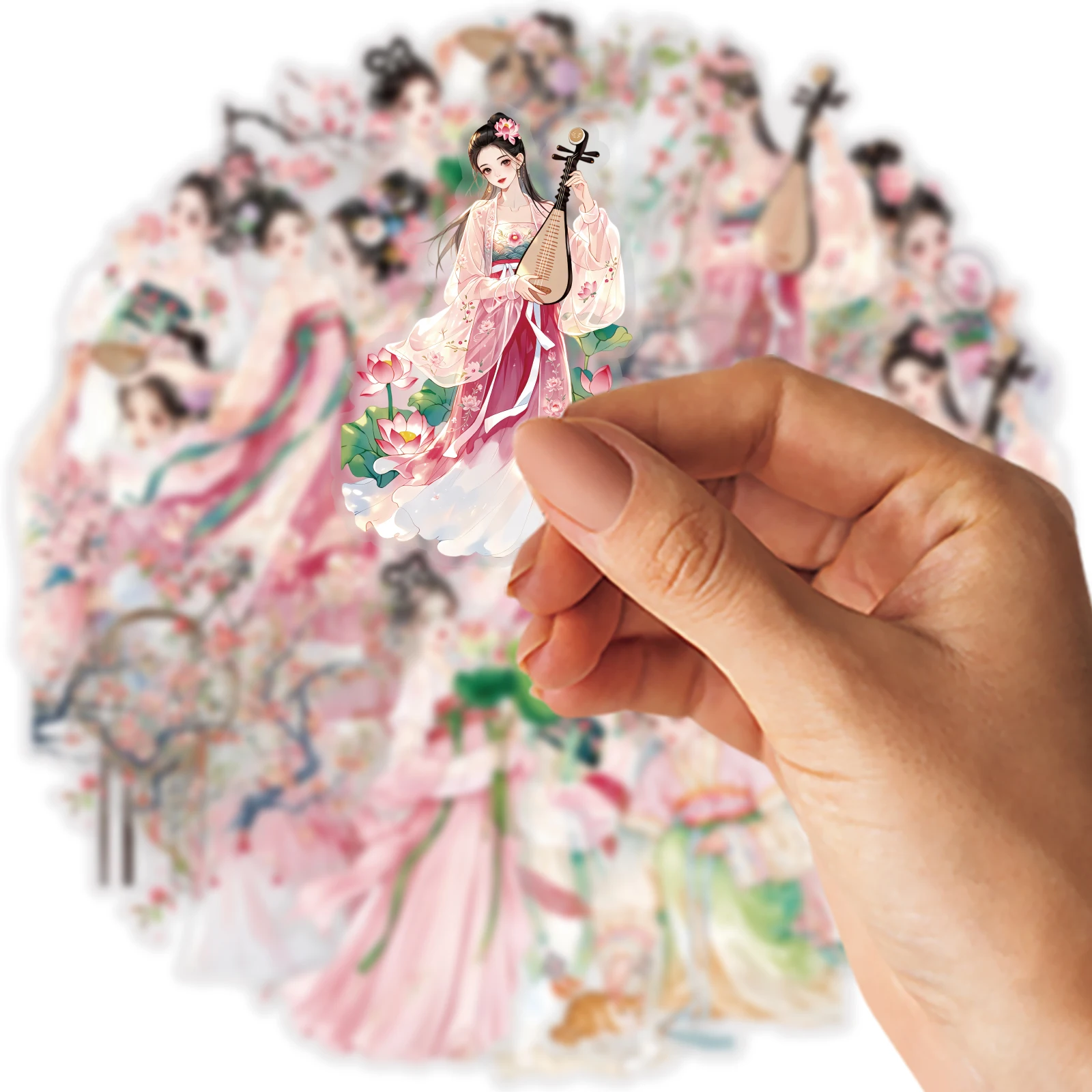 エトリライフの中国風ヴィンテージ梅の花少女キャラクターパター - Rich Korean Lifestyle のレビューと価格