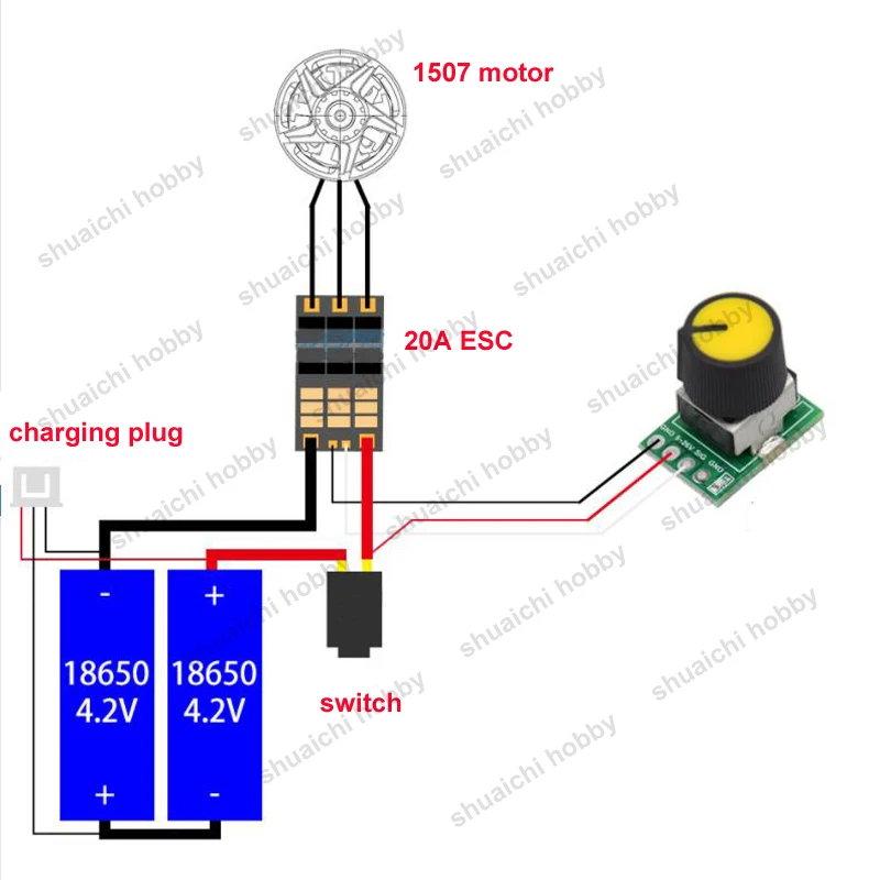 1PCS DC 5-26V Servo Tester for Handmade DIY Brushless Fan RC Model Toys Motor ESC Mini Testing Adapter Speed Governor