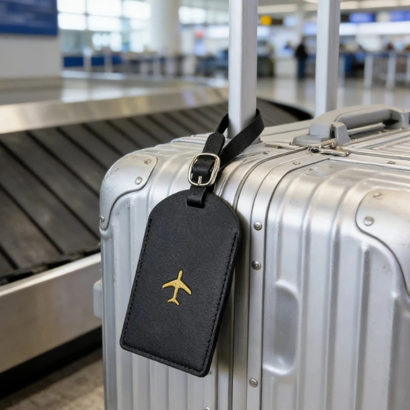 1pc PU Leather Boarding Pass Luggage Tag Suitcase ID Address Name Label Travel Tags Luggage Tags Travel Accessories