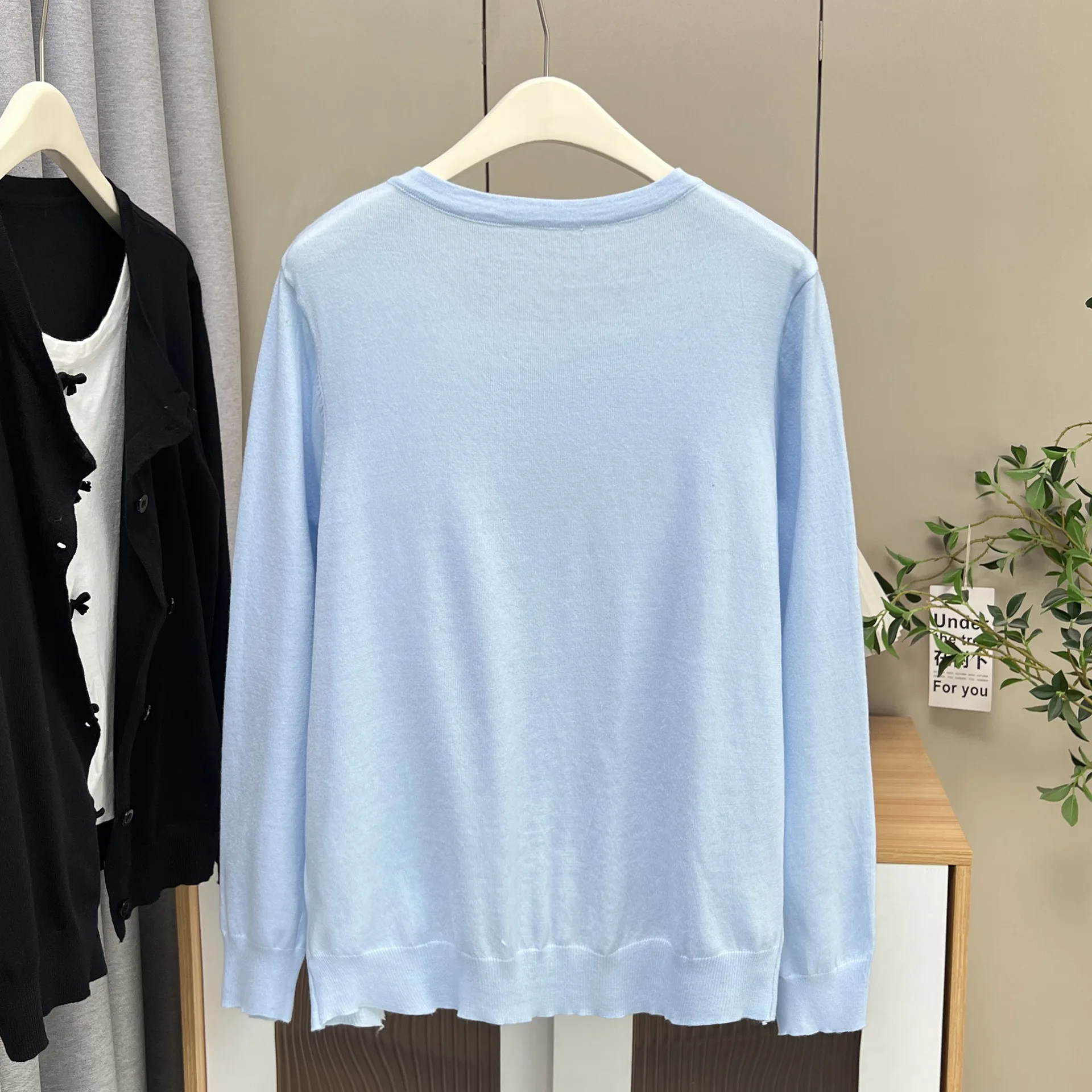 Fashion Plus Size Women's Sweater 2025 Autumn New Casual And Fresh Bow Knot Fake Two Piece Knitted Jumpers 3505