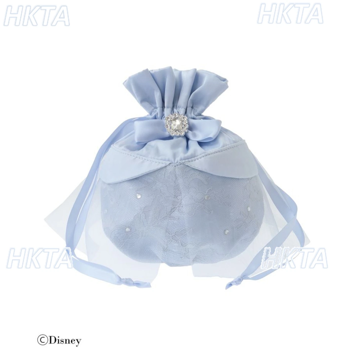 

Повседневная сетчатая сумка в японском стиле с бантом и шнурком, карманная сумка, женская милая сумка со стразами, большая вместимость, универсальные синие косметички