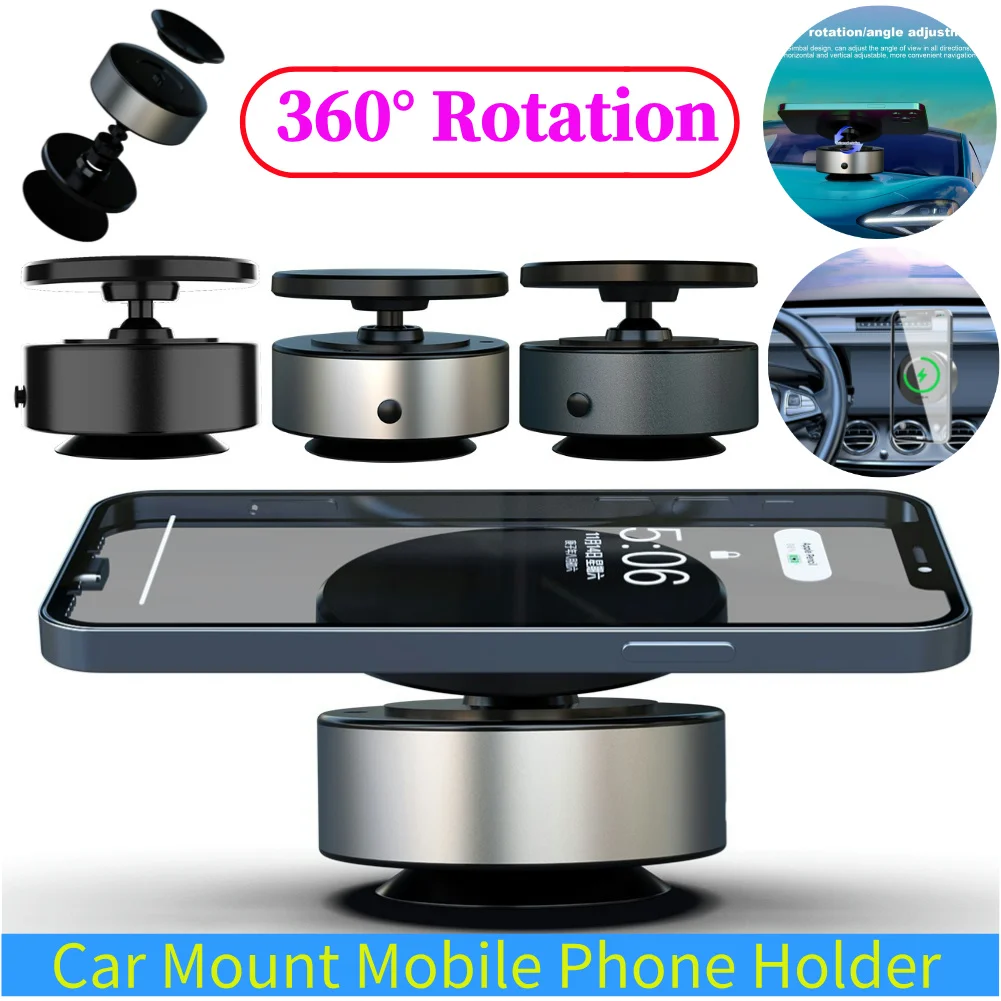 

Car Mount Mobile Phone Holder Magnetic Intelligent Adsorption Bracket USB Charging Vacuum Suction Mobile Phone Holder Car Parts