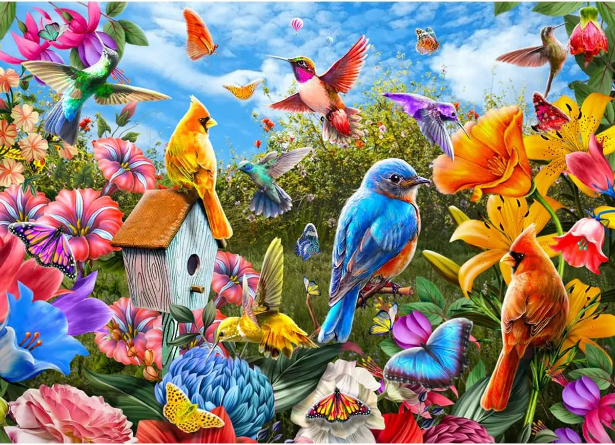 Wild Birds Puzzles for Adults 150/300/500/1000 pieces Coolest Challenging Game Puzzles for Kids Personzalized Birthday Gifts