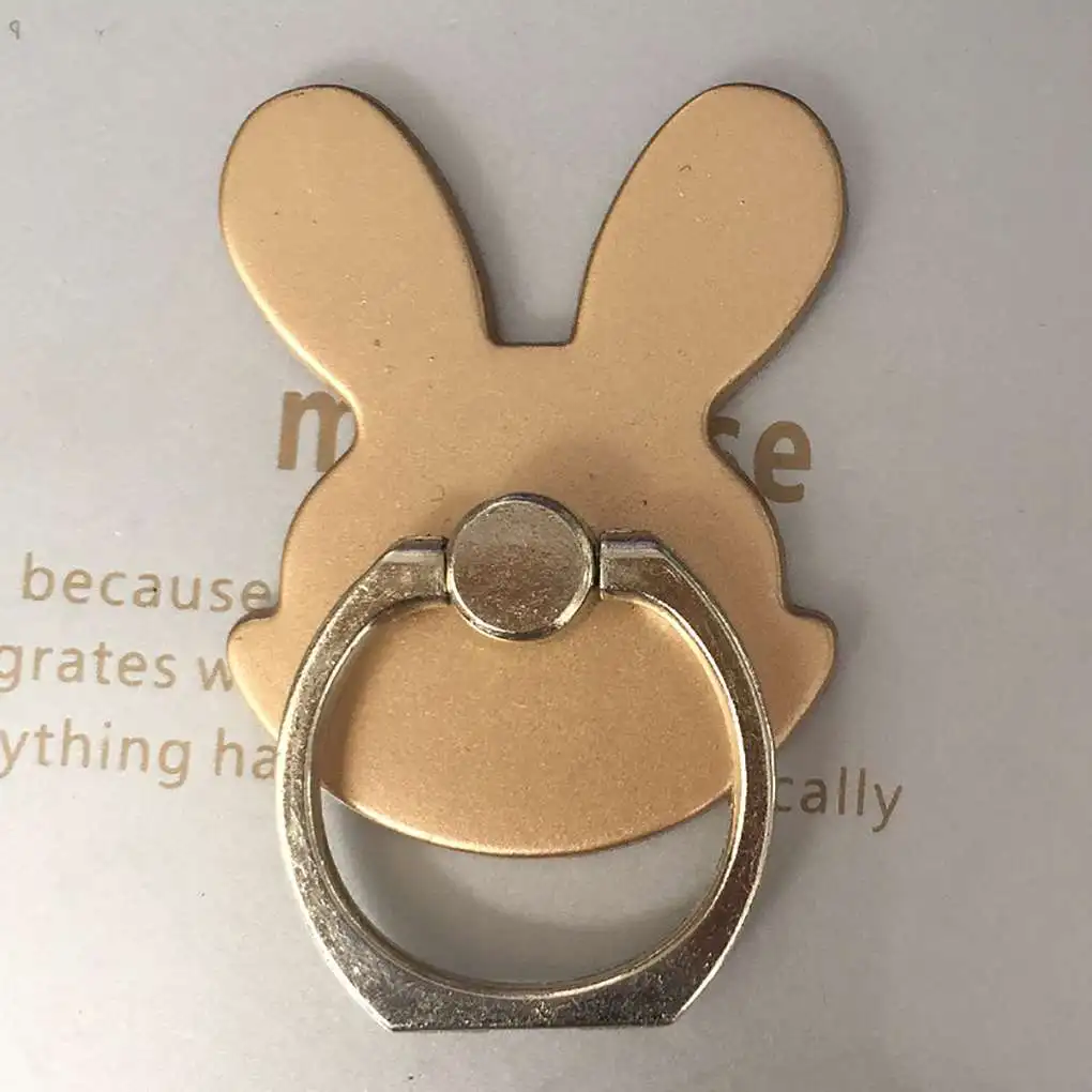 Kaninchen Hase Telefonst änder Tablets Handgriff Ständer Aluminium legierung 360 Rotation Telefon Ring halter