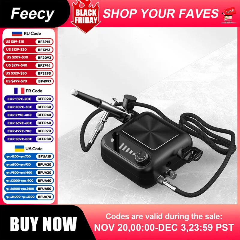 

Airbrush Kit for Makeup Tattoo Model Painting Dual Spray Guns Versatile Airbrush System for Model Painting Makeup Body Art