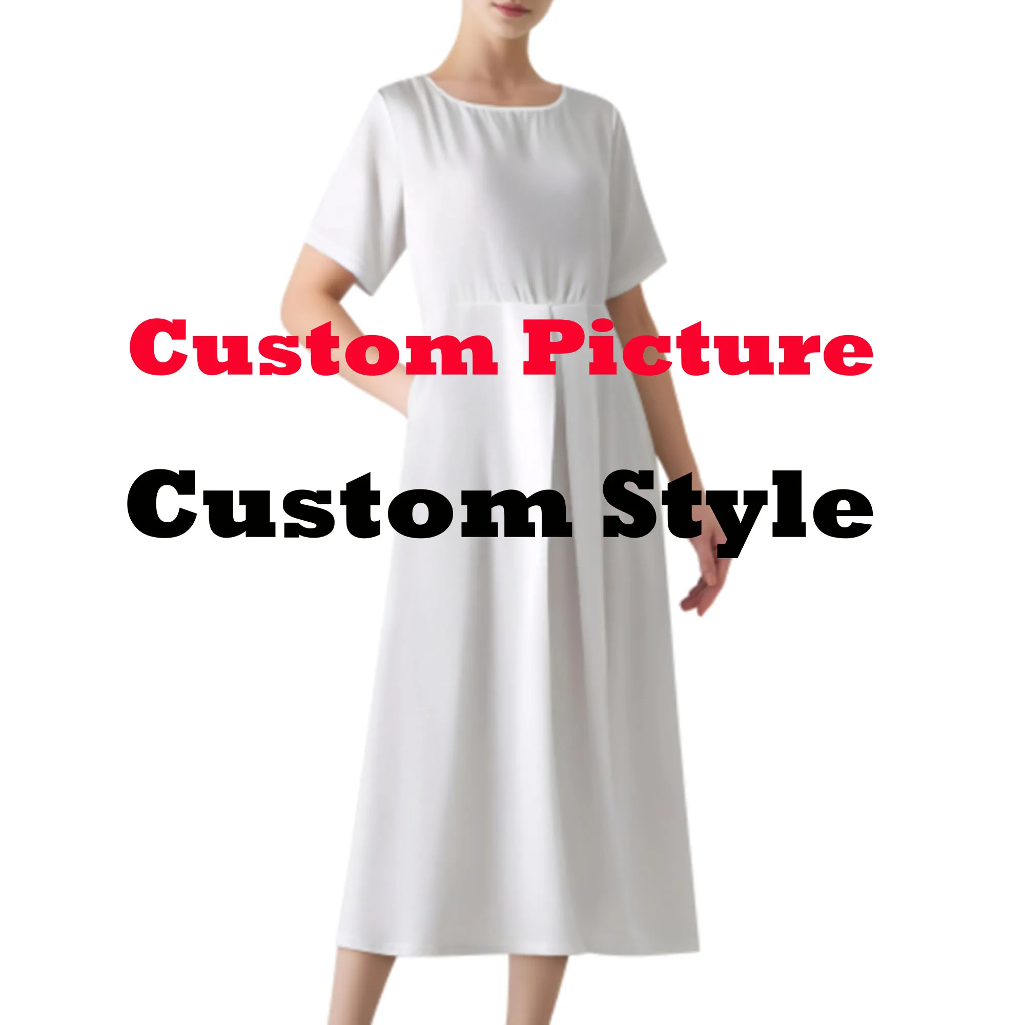 Vestido de Color con estampado Floral Tribal polinesio, vestido personalizado con patrón de verano, falda larga holgada de manga corta con cuello redondo, alta calidad