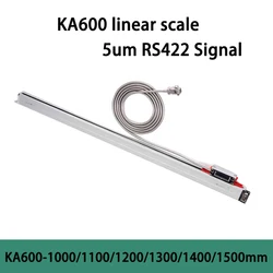 SINO KA-600 1000 1100 1200 1300 1400 1500mm 5micron RS422 DRO Linear Glass Scale KA600 0.005mm Optical Encoder for Milling Lathe