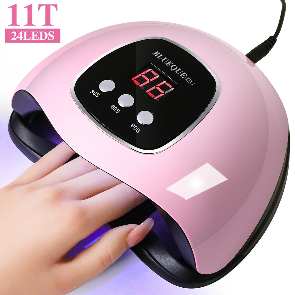 Máquina secadora de uñas UV LIMEGIRL profesional, lámpara de manicura 24 LED para uso doméstico, lámpara para secar esmalte con cable USB