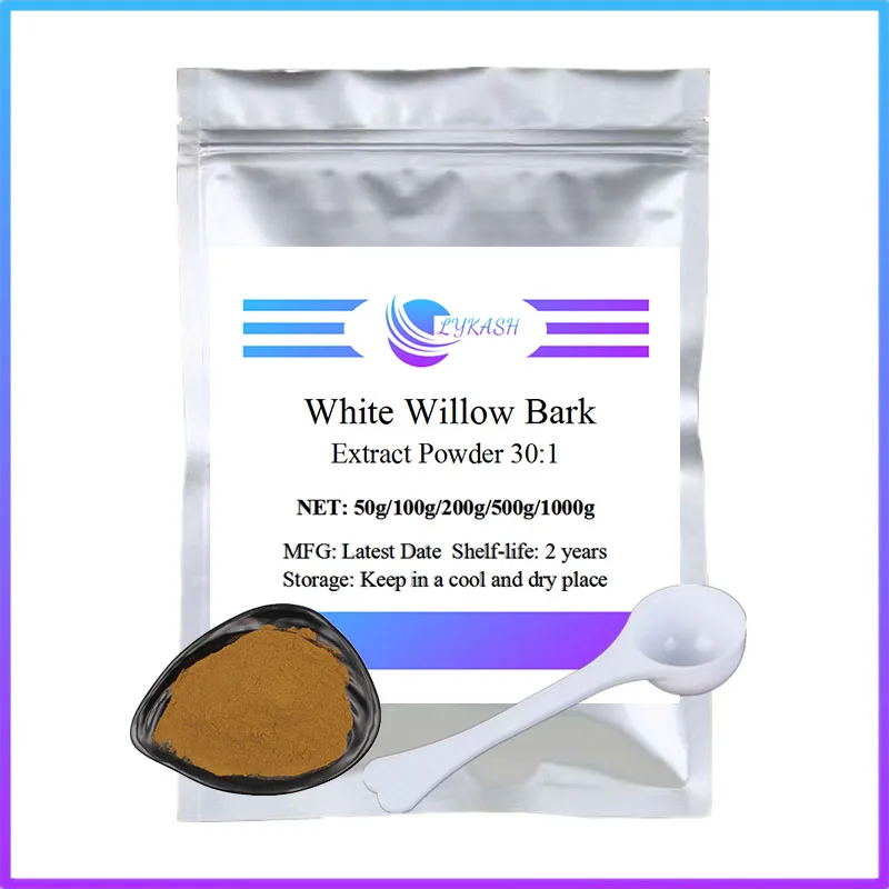 

LYKASH 50-1000g Pure White Willow Bark 30:1/Salix Babylonica/Willow/Salix alba