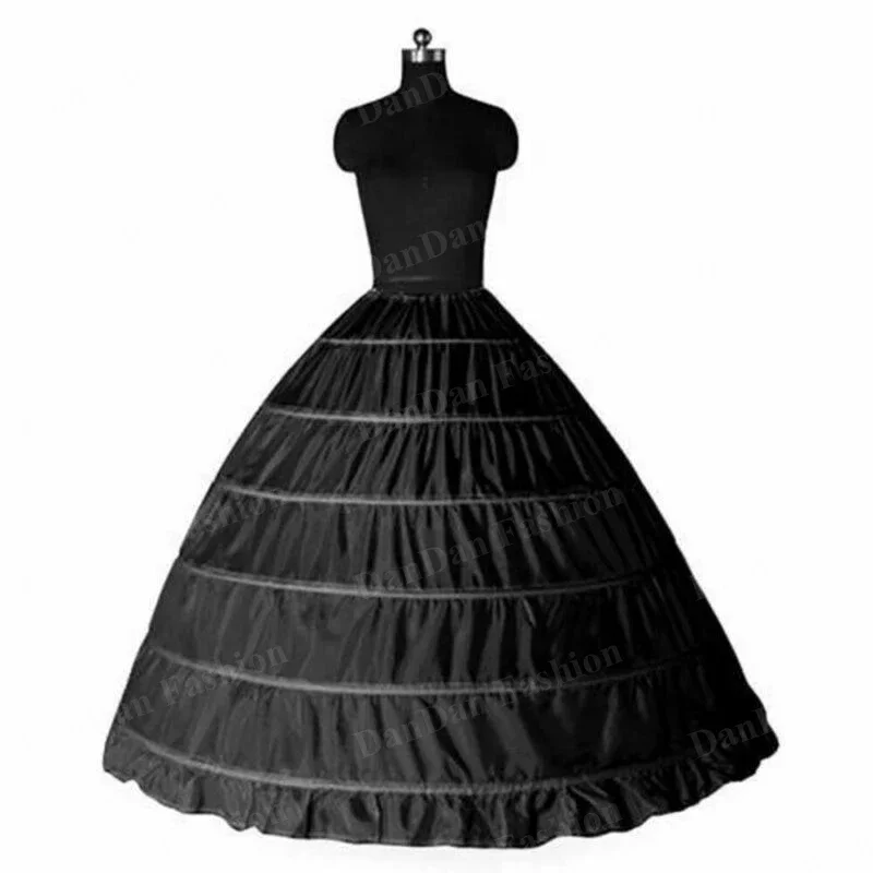 Ballkleid 6-Reifen-Petticoat Krinoline Jupon Mariage für Kleid Vestido Longo Günstige Hochzeitsaccessoires