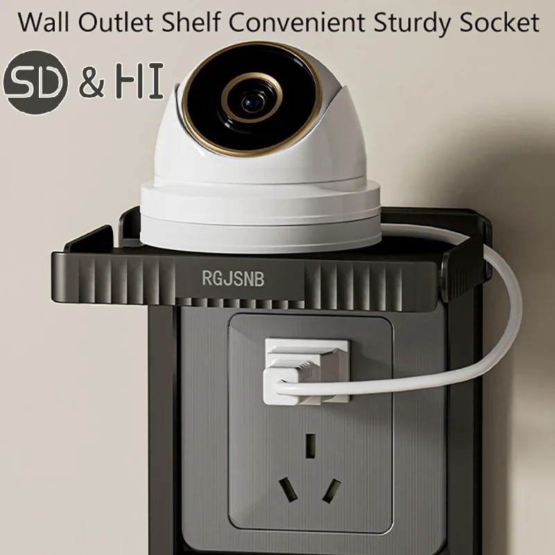 Wand steckdose Regal bequeme robuste Steckdose Handy Lade halter Kabel USB-Rack für Badezimmer Küchen Wohnzimmer