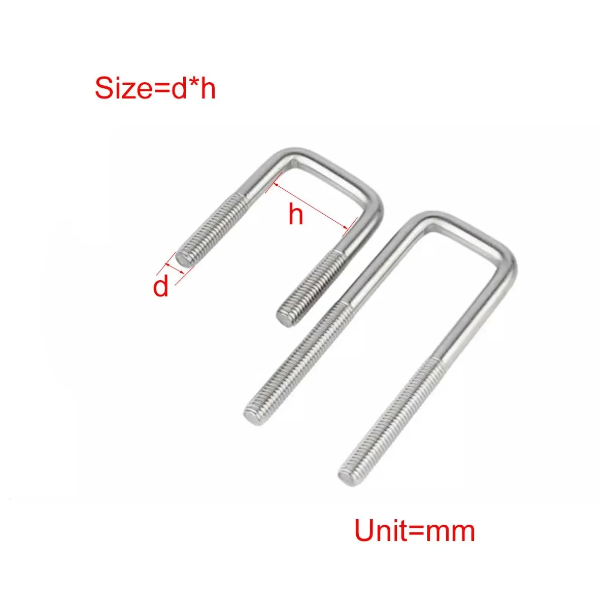 304 nerez ocel u-shaped šroub, ihned úhel u-shaped lodní šroub, pípat svorka, stanovení klip, horseback klip