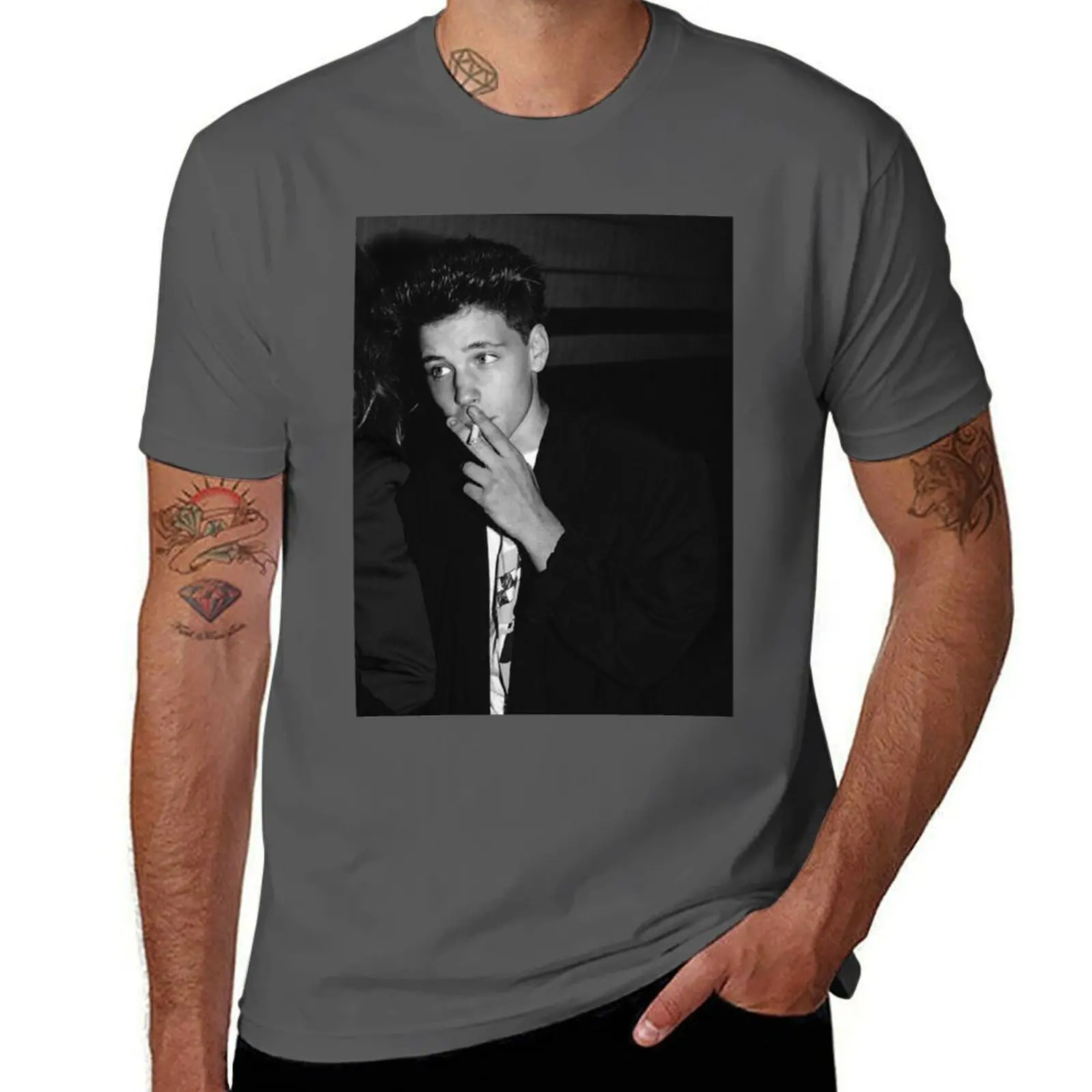 

corey T-Shirt Simple Solid Color Crew Neck Tee