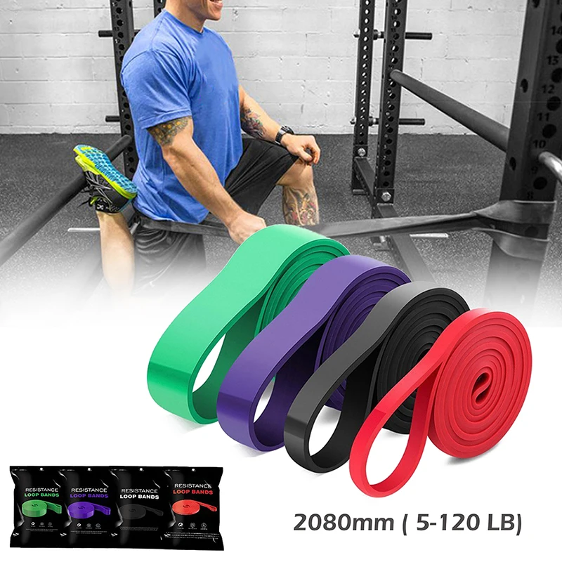 New 2080mm Pull Up Power Resistance Band Elastic Exercises Rubber Band For Fitness