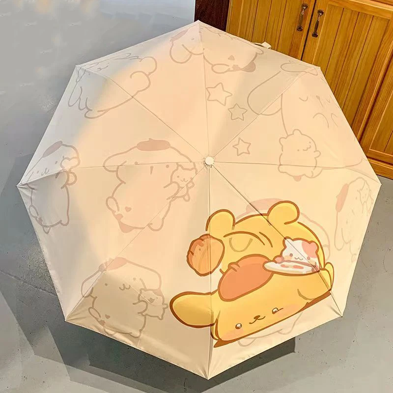 Umbrella,Fashion Cute little bear UV resistant Parasol,umbrella for rain and sun,Portable folding Automatic rain umbrella