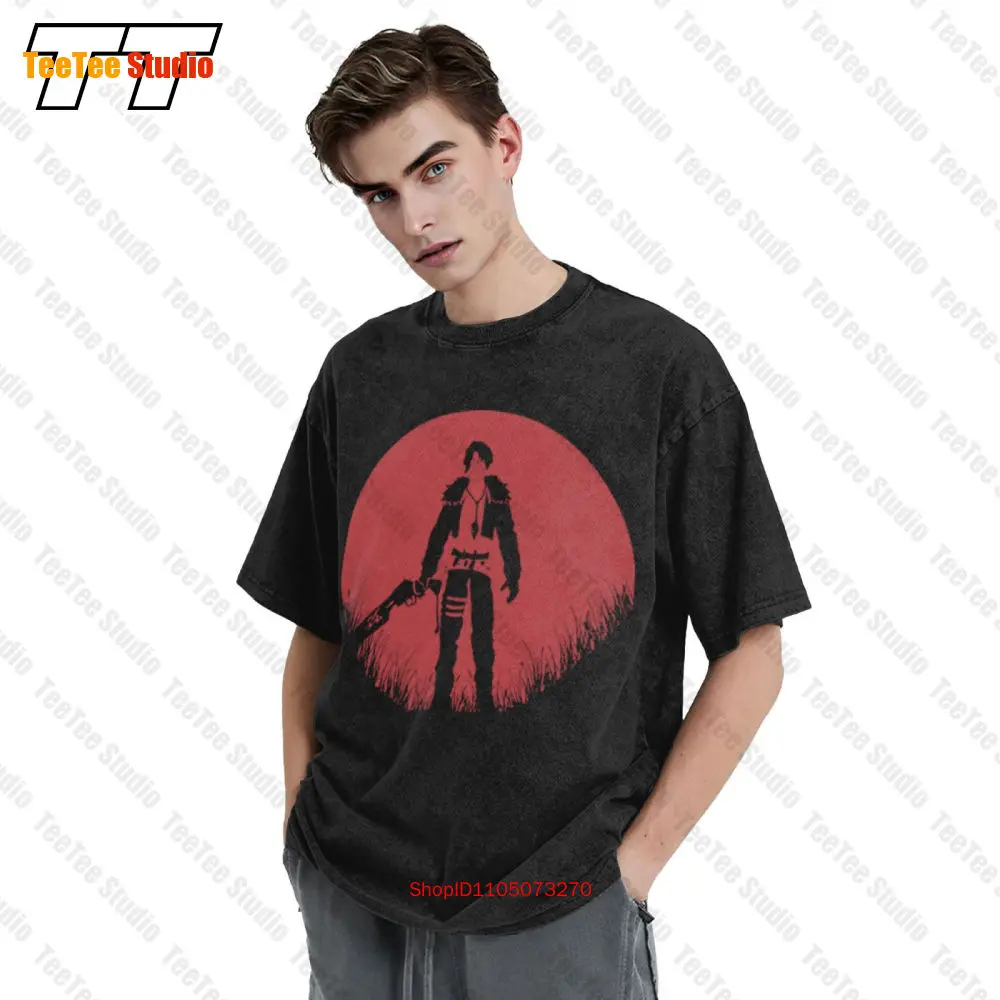 Squall Leonhart Final Fantasy 8 Viii Gamer Vintage Oversized T-Shirt FHR9 view 3
