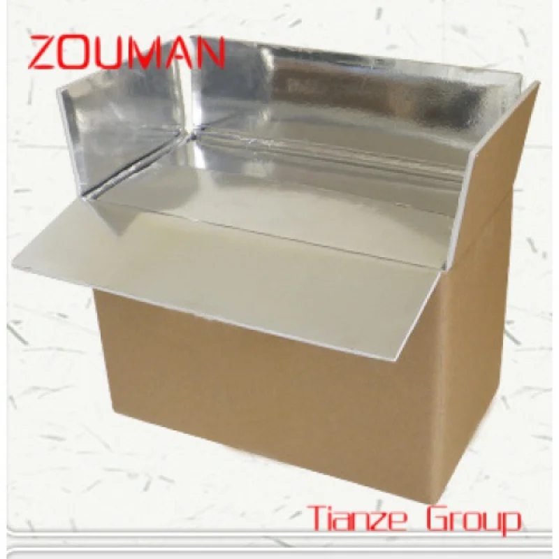 Caja de transporte de papel de aluminio corrugado de espuma aislada, embalaje de envío en frío, caja de aislamiento térmico