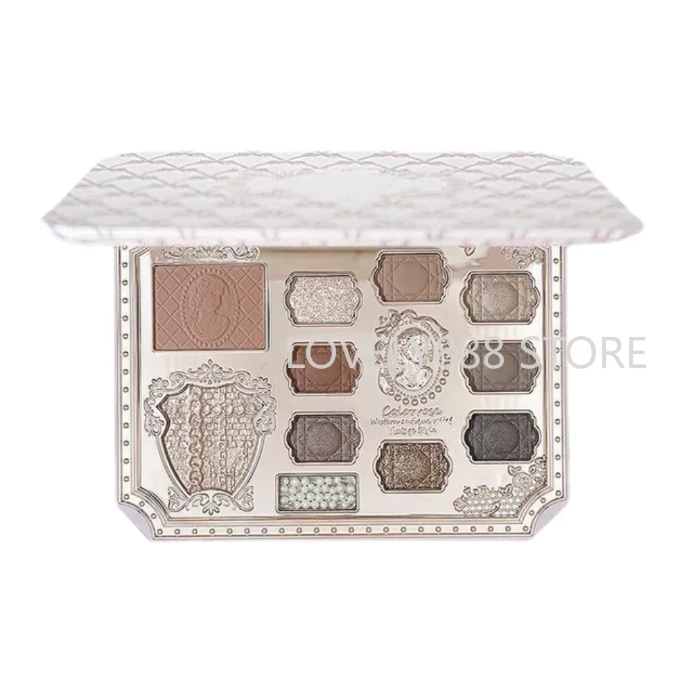 Colorrose 엠보싱 아이 섀도우 팔레트 뉴 블러쉬 하이 글로스 통합 팔레트 모스 그린 아이 섀도우 팔레트 메이크업 화장품