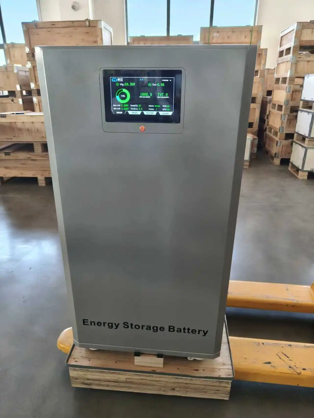 High Capacity Low Voltage Battery 50KWH LiFePO4 Battery Solar Energy Storage Battery
