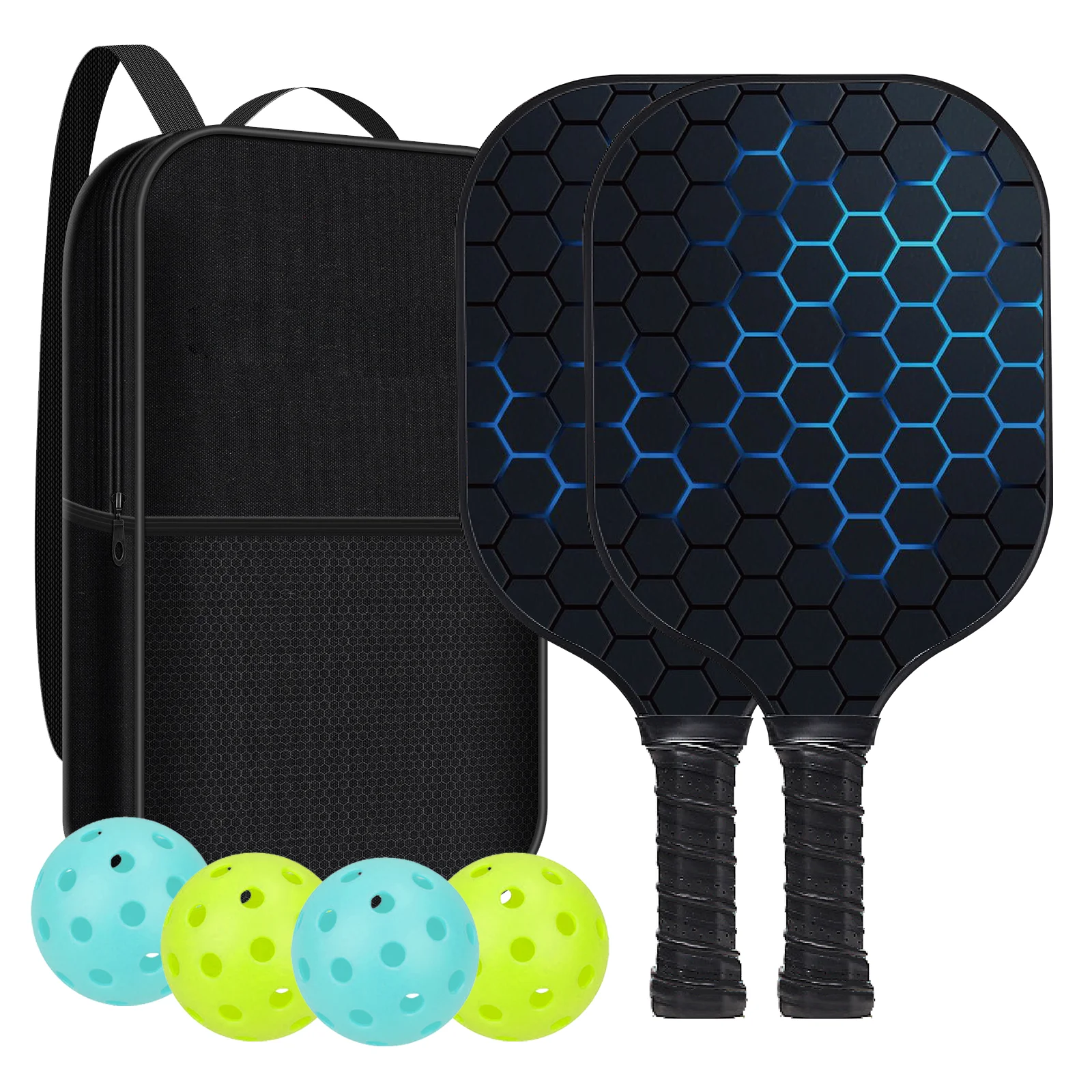 

Pickleball Paddles set Glass Fibre T700carbon fibre With 2 Pickleball3k Usapa Compliant Paddle Ergonomic Grip Edge Guard Pickleb