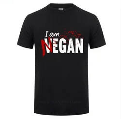 Negan lucille T Shirt Walking Dead Negan Lucille Men Fashion Design Custom Short Sleeve Valentine's Family tshirt O neck t-shirt