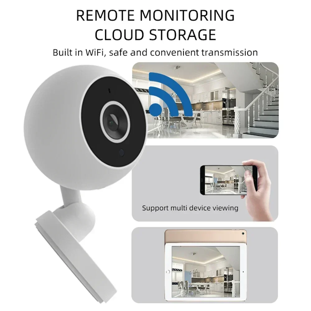 1080P HD IP Camera 360° Panorama Gimbals Motion Detect Night Vision Wifi Cam Baby Monitor Security Surveillance Video Recorder