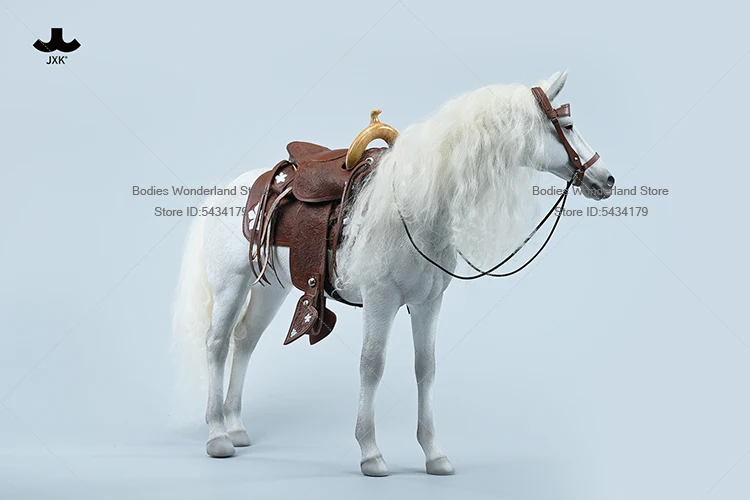 JXK208C 1/6 스케일 시뮬레이션 된 미니 말 안장 하네스 인형 집 장면 액세서리 12 인치 액션 피규어 바디