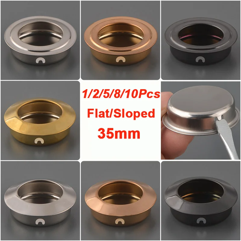 

1/2/5/8/10 шт. врезные ручки: плоские/наклонные круглые ручки для мебельных дверей, таких как шкафы, тумбы, ящики, аксессуары