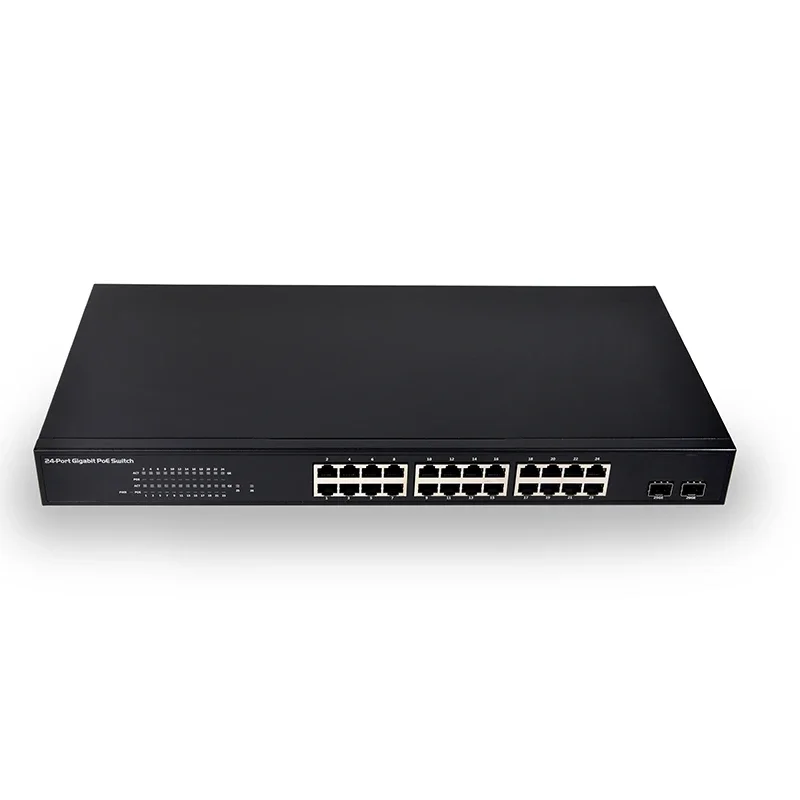 

SDAPO PSE3224S 24+2sfp 24 port all gigabit 48v 370W AC100-240V IEEE802.3at POE switch