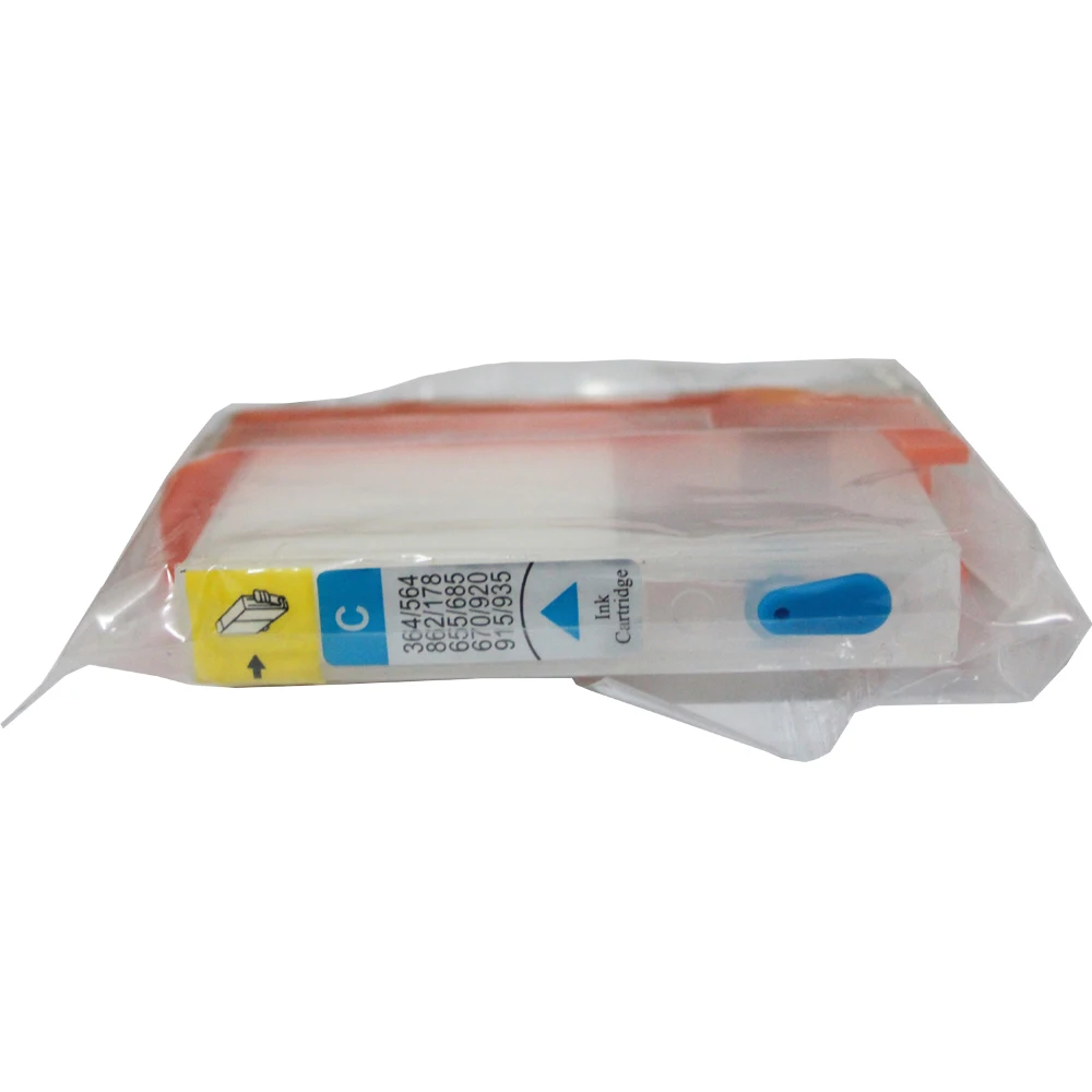 Compatible hp 364 refillable Ink cartridges + 400ml Dye inks for HP Photosmart 5510 5520 6510 6520 7510 7520 e-All-in-One
