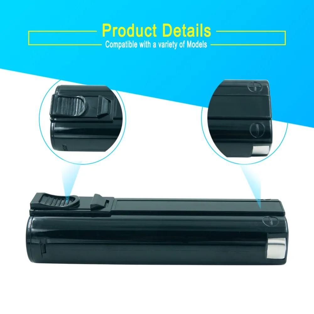 LERRONX High Quality 6V 3000mAh 3.0Ah NI-MH Rechargeable Battery Replacement for Power Tools Paslode 404717 B20544E BCPAS-404717