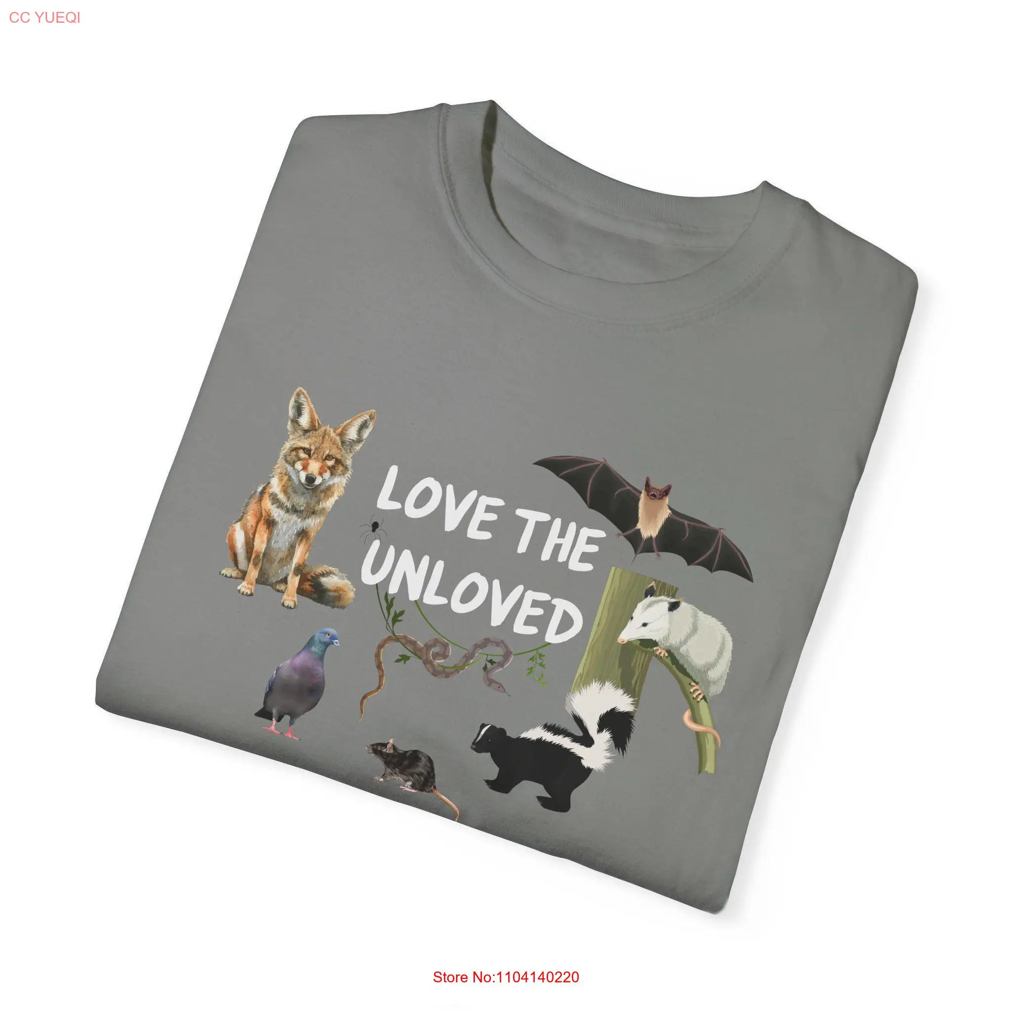 Love the Unloved T Shirt Protect Animals Save Conservation Animal Garment Dyed long or short sleeves