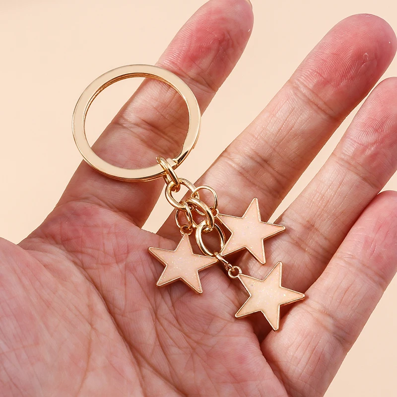 Aihua Y2K Schlüsselanhänger Kristall Stern Schlüsselanhänger für Frauen Männer Freundschaft Geschenk Handtasche Dekoration handgemachten Schmuck – Detail 27