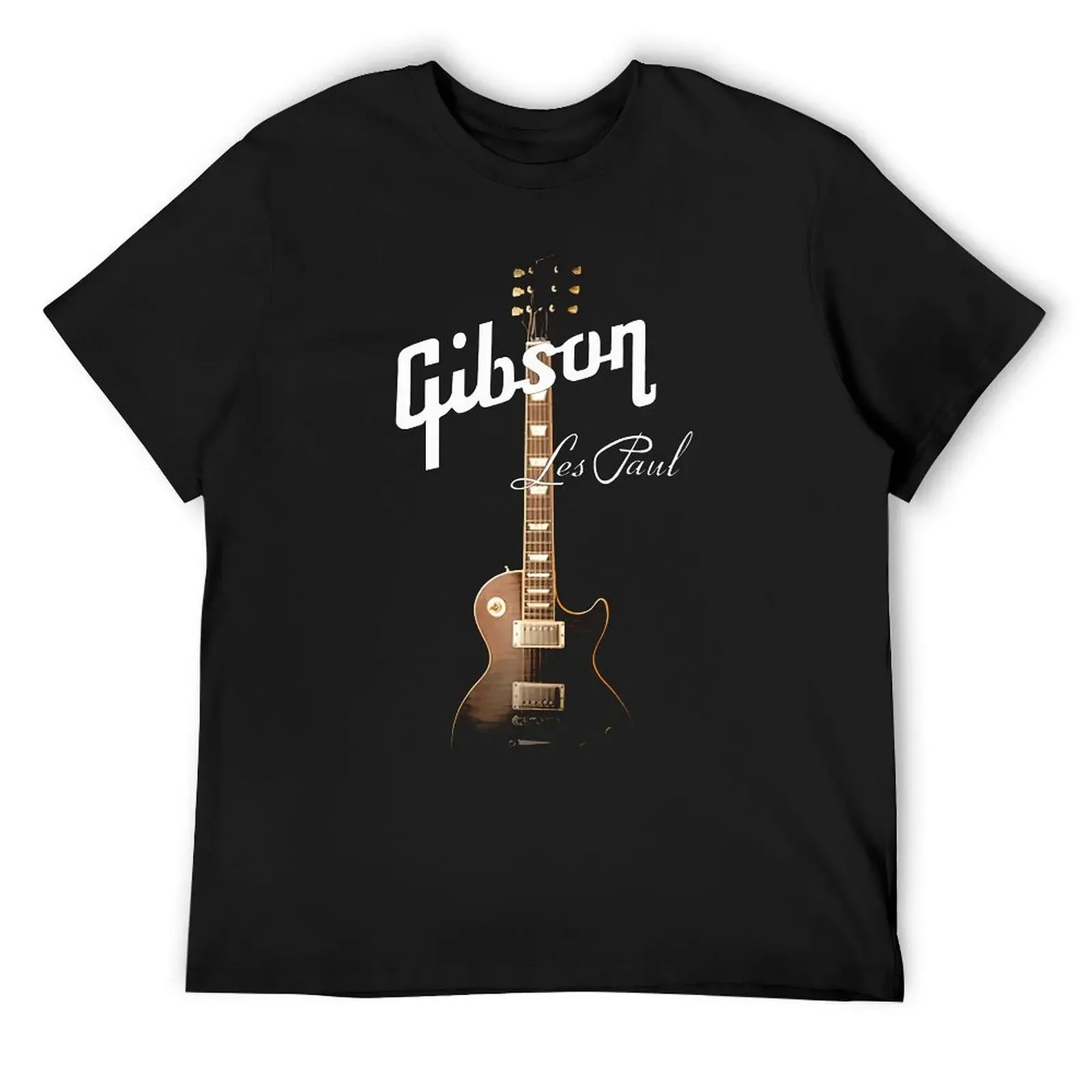 Cool Gibson Guitar T Shirts Graphic Tee Mens Gibson T-shirts Rock Grunge Music Lover Tshirts Hipster Tops Hip Hop Casual Tops