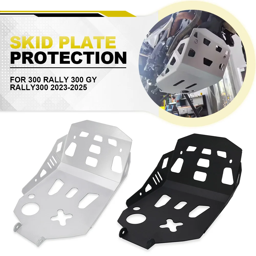 

RALLY300 Motorcycle Engine Skid Plate Bash Frame Belly Pan Sump Guard Protector For Loncin VOGE 300 Rally 300 GY 2023-2024-2025
