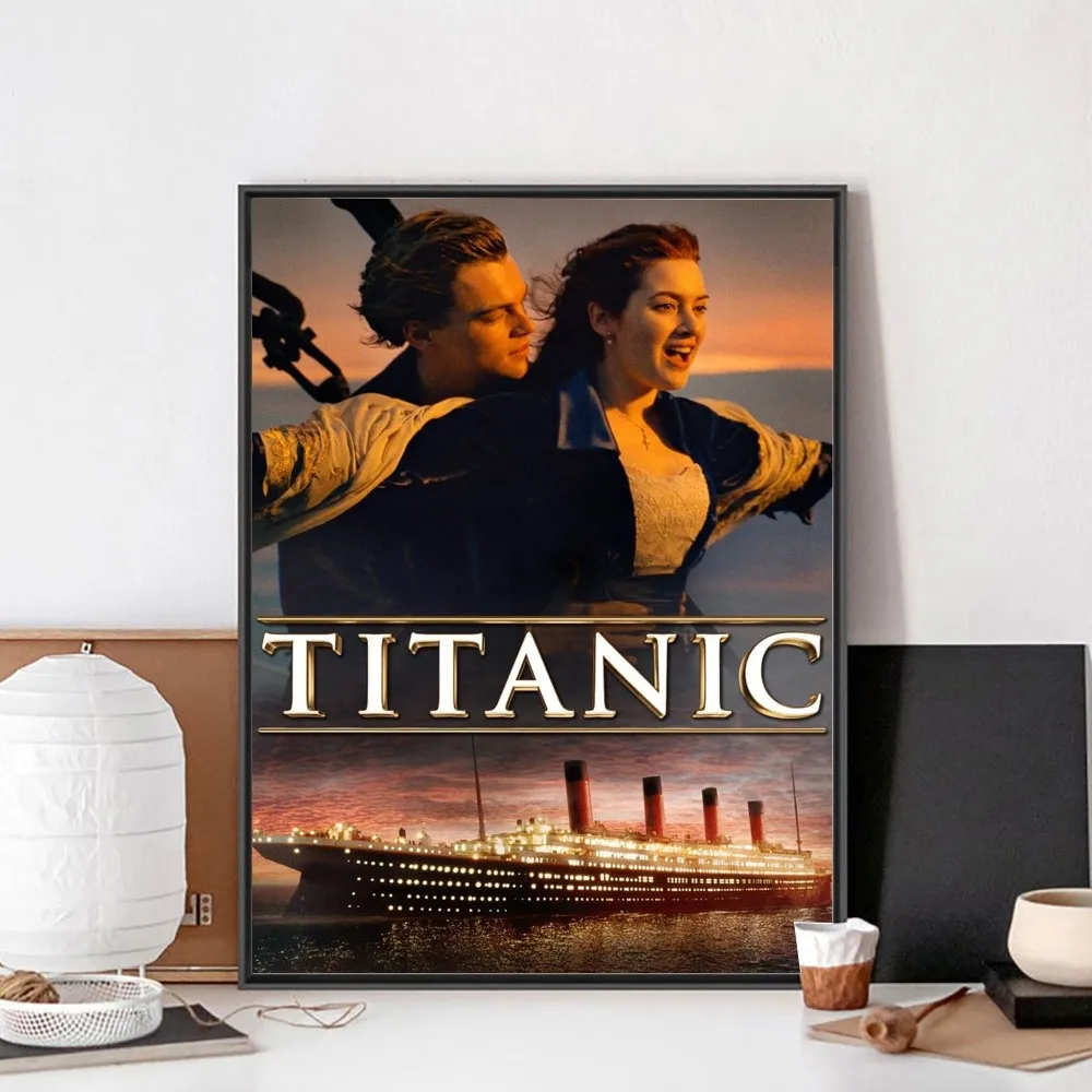 Retro Nordic Classic Movie Titanic No Framed Poster Kraft Club Bar Paper Vintage Poster Wall Art Painting Bedroom Study Stickers