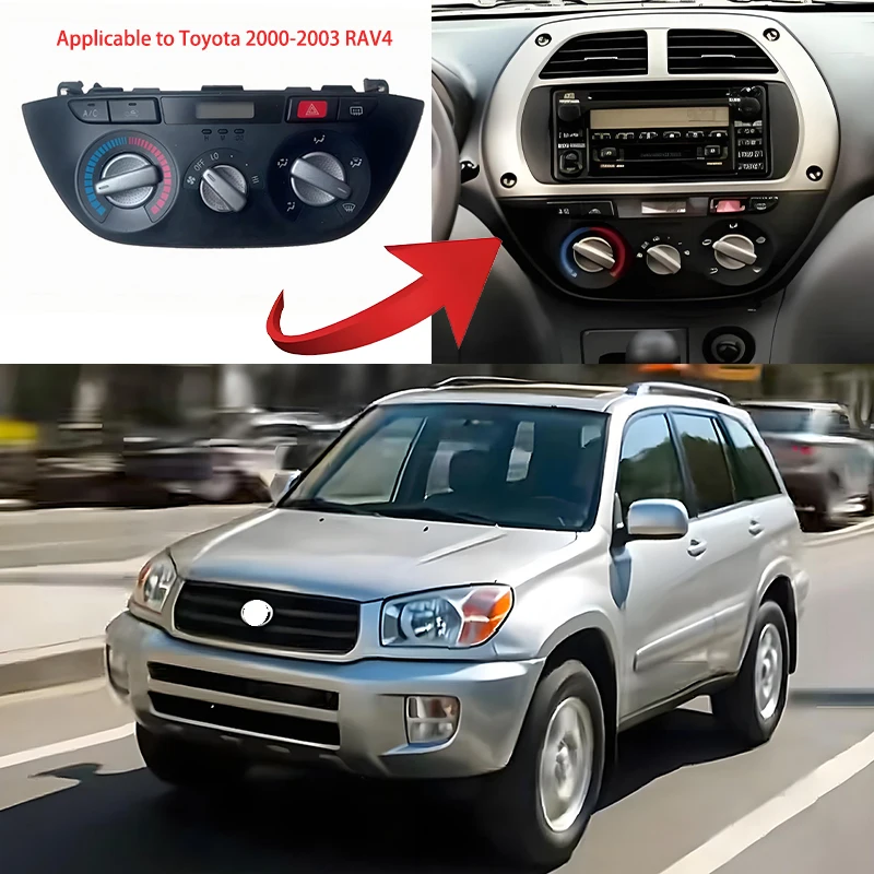 

Applicable to the disassembly components of the air conditioning control panel of Toyota RAV4 2000-2004