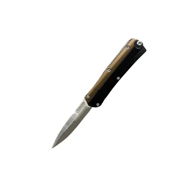 سكين جيب صغير GLYKONSnake D2 شفرة مقبض سبائك الألومنيوم المزدوج العمل التكتيكي الصيد التخييم EDC أدوات إنقاذ السكاكين هدية
