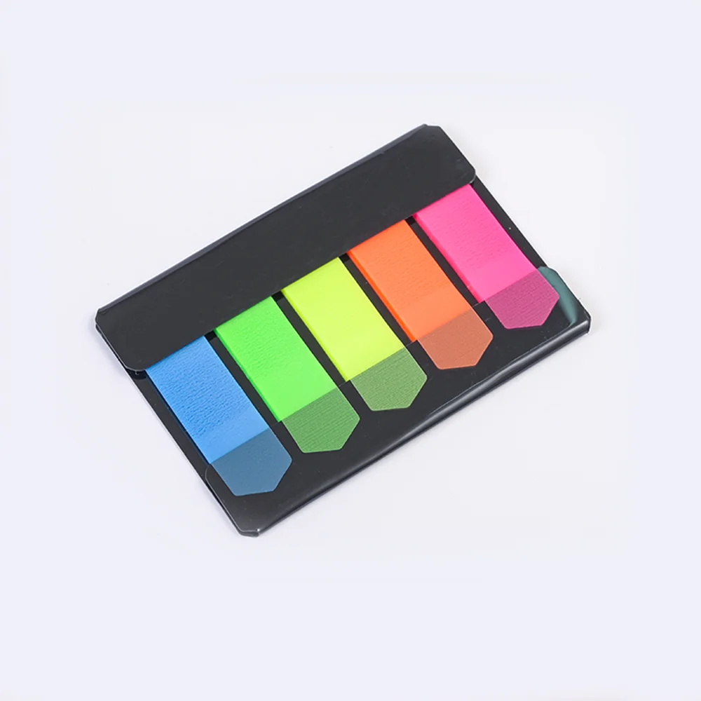 네온 인덱스 탭, 페이지 표시용 접착식 메모지, 북마킹 노트북, 사무실, 학교 및 가정용으로 이상적